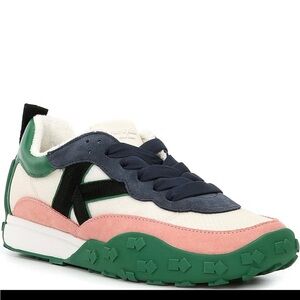 kate spade Pink, Green & Navy Leather+Suede Sneaker